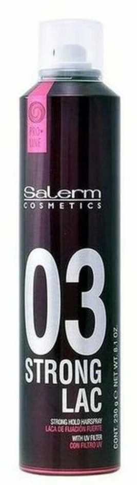 Salerm Cosmetics Strong Lac 03 Stiprios fiksacijos plaukų lakas 405ml