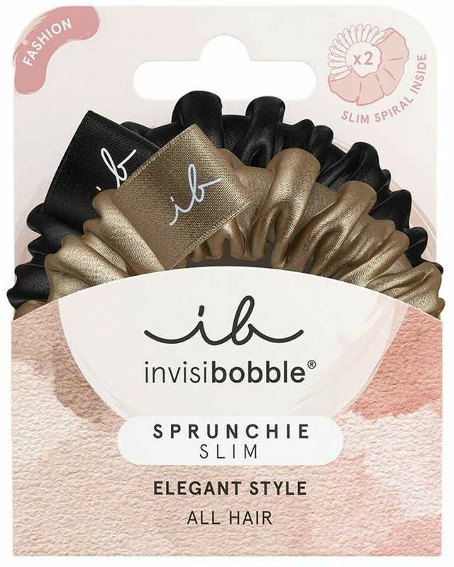 Invisibobble plaukų gumytės Sprunchie Slim True Golden 2 vnt.
