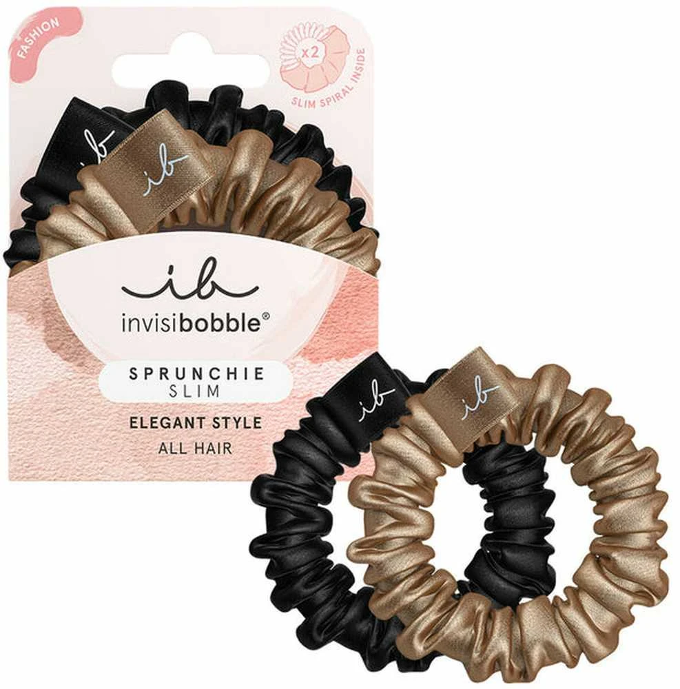 Invisibobble plaukų gumytės Sprunchie Slim True Golden 2 vnt.