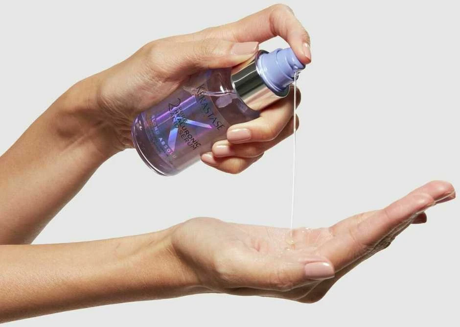 Kérastase Blond Absolu 2% Pure Hyaluronic Acid Serum atkuriamasis serumas šviesiems plaukams, 50 ml