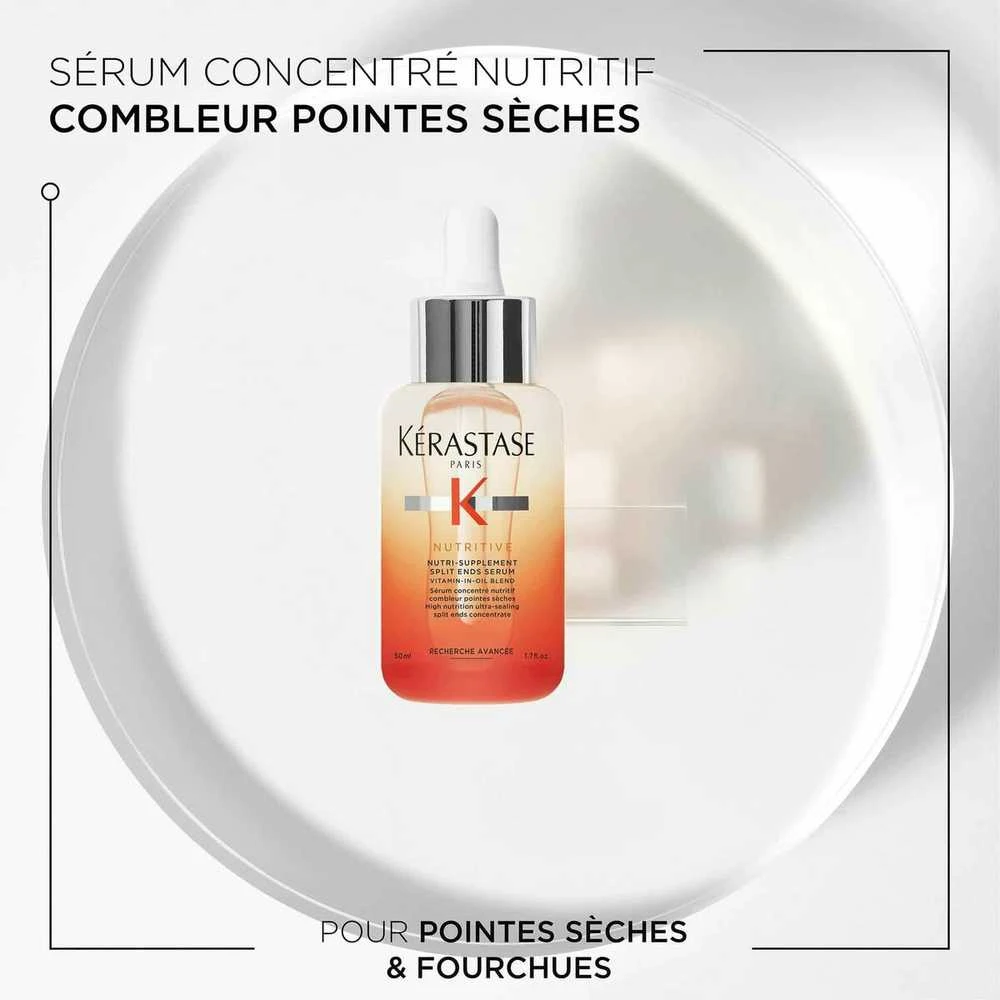 Kérastase Nutritive Nutri-Supplement Split Ends Serum maitinantis serumas galvos odai, 50 ml