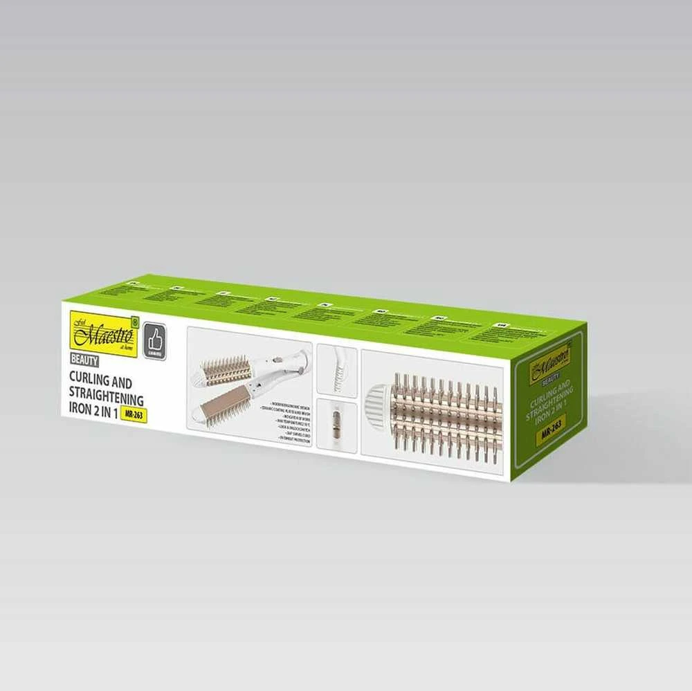 Plaukų garbanojimo žnyplės and straightener 2in1 55W MAESTRO MR-263