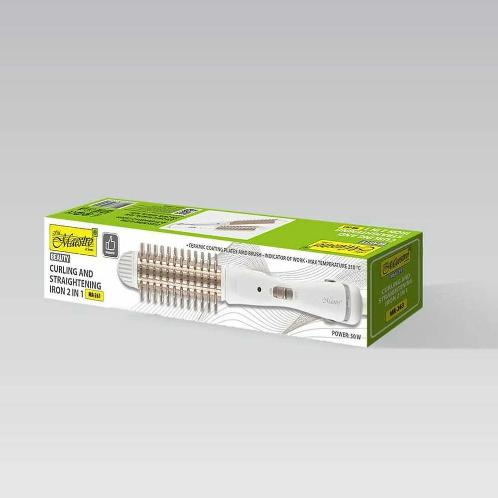 Plaukų garbanojimo žnyplės and straightener 2in1 55W MAESTRO MR-263