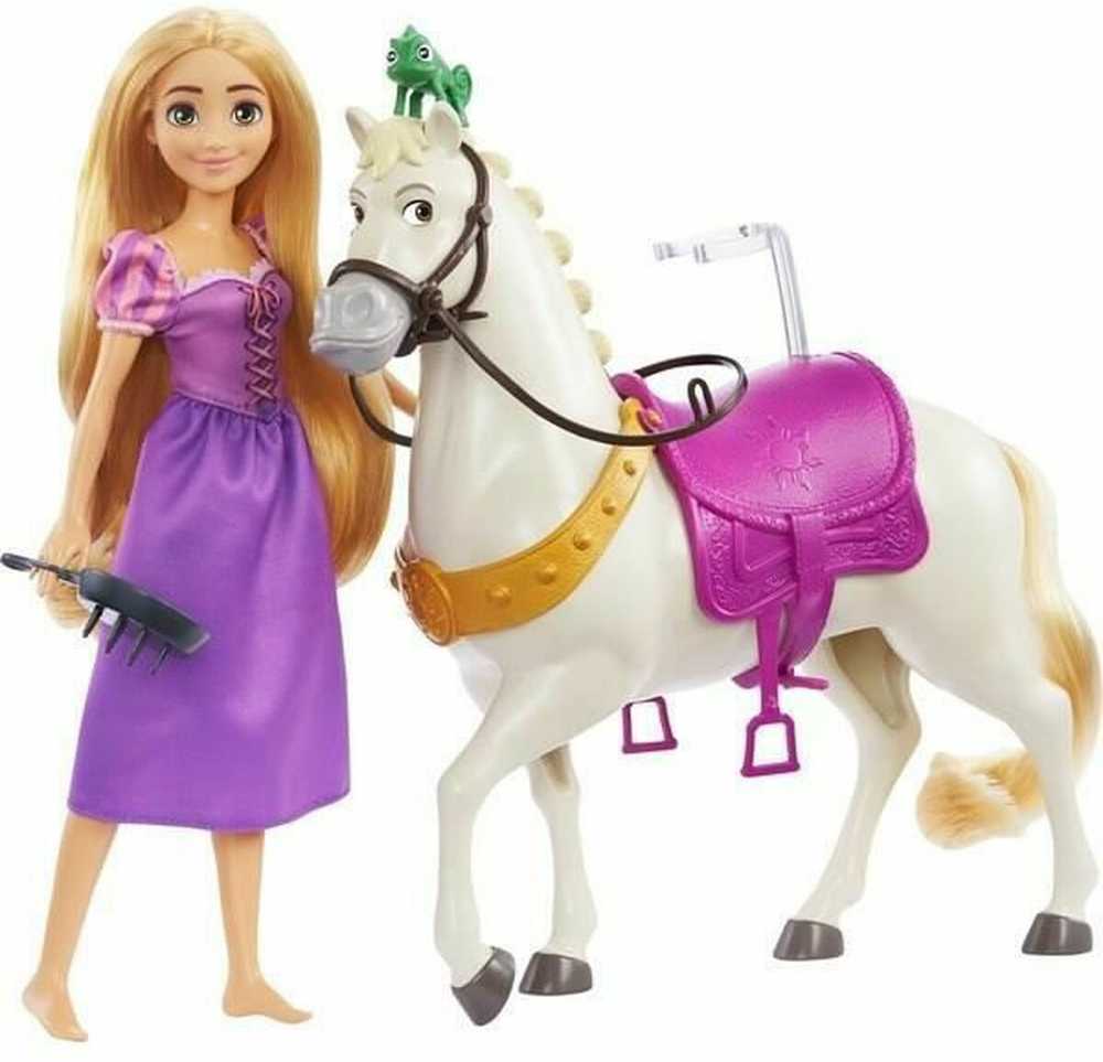 DISNEY PRINCESS Lėlės Auksaplaukės ir žirgo rinkinys