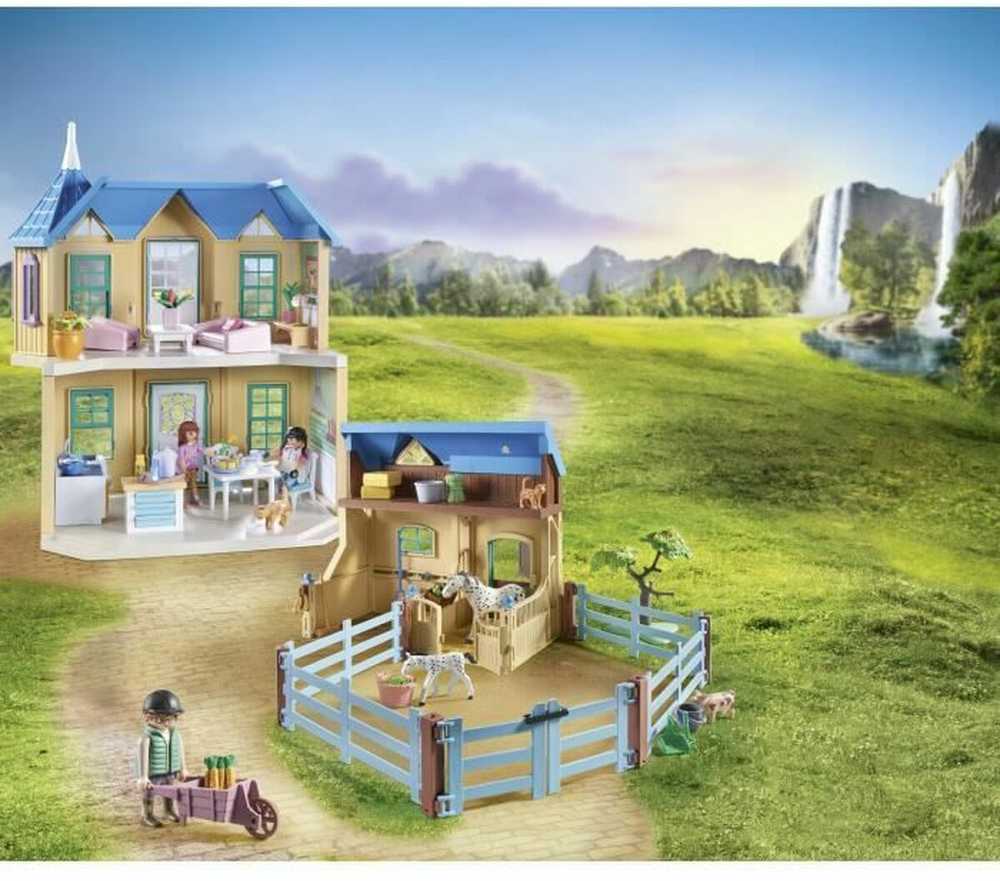 Konstruktorius Playmobil Waterfall Ranch 71351, plastikas
