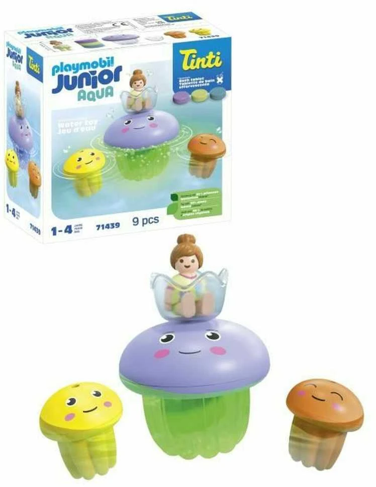 Playmobil Rinkinys figūrėlės Junior Aqua 71439 Spalvingų medūzų šeima