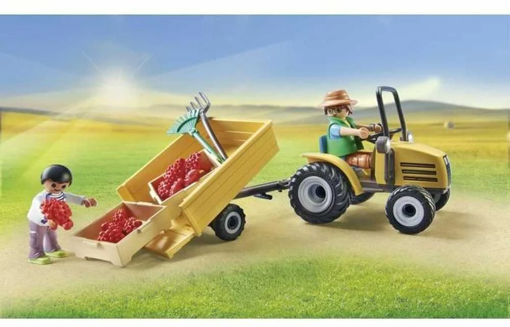 Playmobil Country 71442 Traktorius su priekaba ir vandens baku