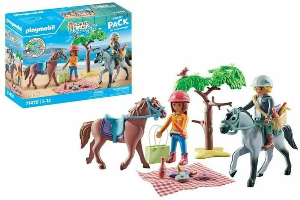 PLAYMOBIL HORSES OF WATERFALL Amelios ir Beno jodinėjimas paplūdimyje 71470
