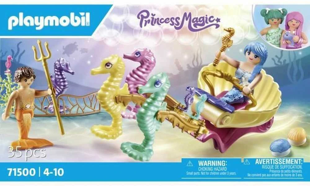 Playmobil Princess Magic 71500 Povandeniniai gyventojai su jūrų arkliuko vežimu