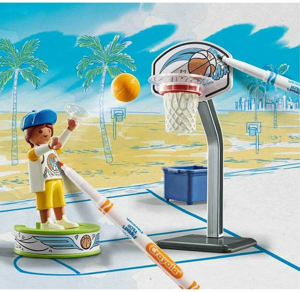 Playmobil Rinkinys su figūrėlėmis Spalva 71516 Skater su su krepšinio kamuoliuku
