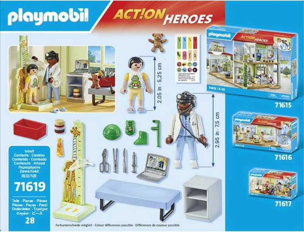 PLAYMOBIL pediatro rinkinys su meškiuku