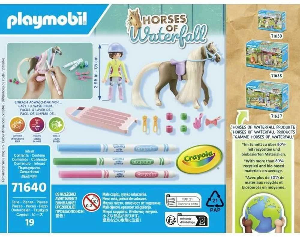 „Playmobil“ krioklio žirgai, 71640, kūrybinis rinkinys su žirgu ir žymekliais