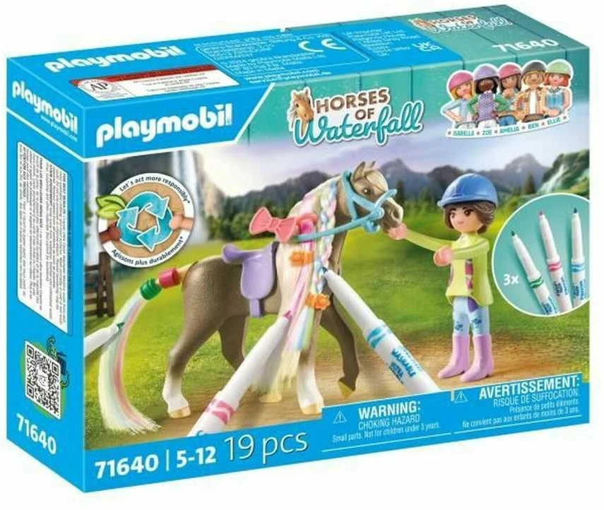„Playmobil“ krioklio žirgai, 71640, kūrybinis rinkinys su žirgu ir žymekliais