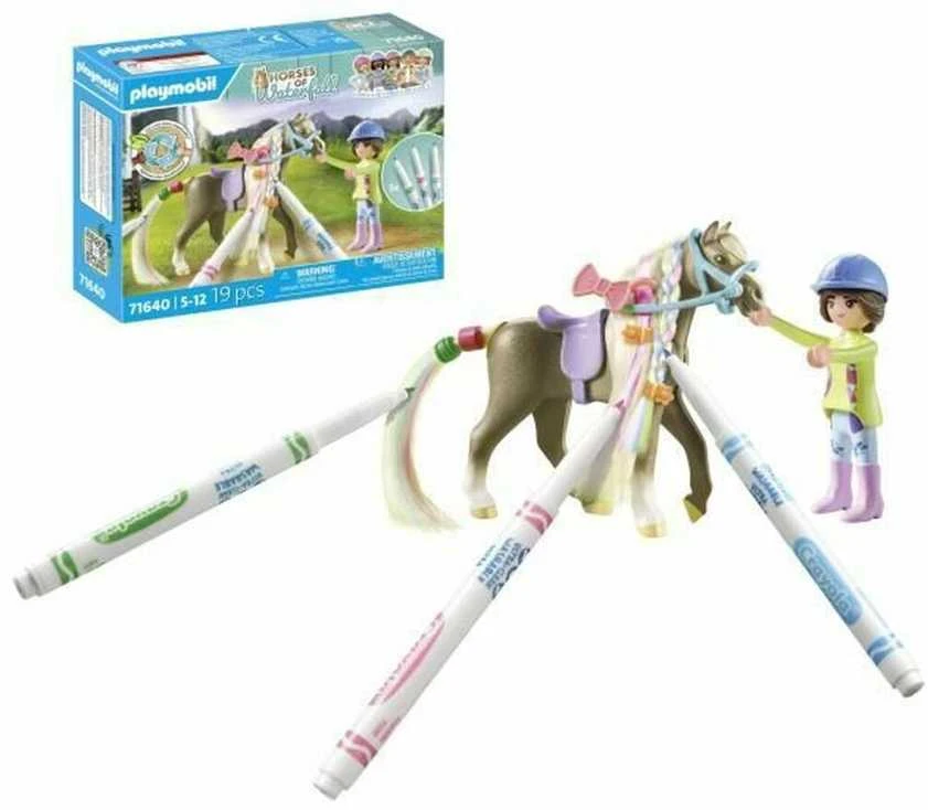 „Playmobil“ krioklio žirgai, 71640, kūrybinis rinkinys su žirgu ir žymekliais