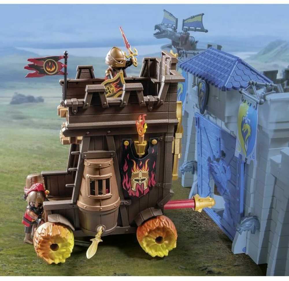PLAYMOBIL 71643 Battle Wagon Novelmore Knights Fire Cannon Castle Series