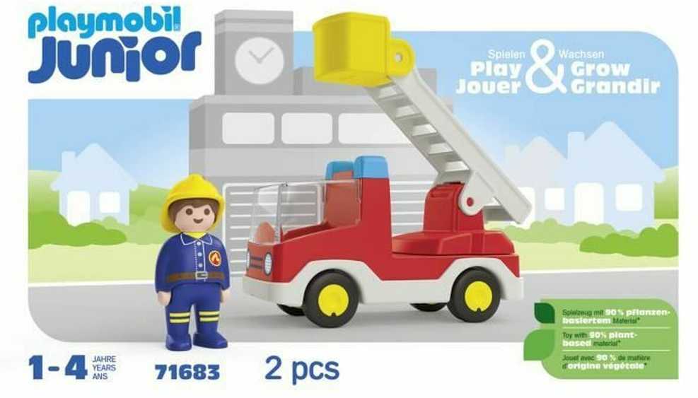 Playmobil Rinkinys su figurką Junior 71683 Gaisrinė mašina su drabiną