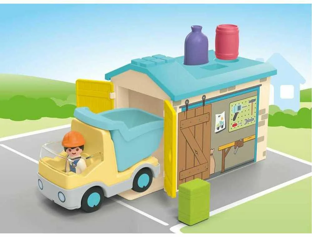 Playmobil - Junior Truck su garažu su rūšiavimo funkcija 71686