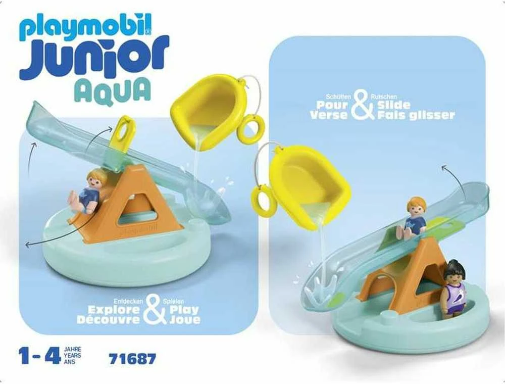 Playmobil Rinkinys su figūrėlėmis Junior Aqua 71 687 Plaukiojanti sala su čiuožykla