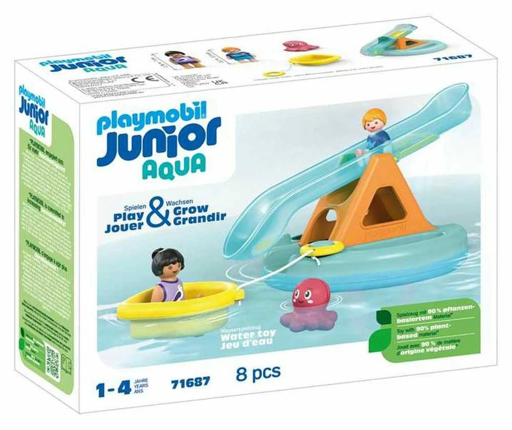 Playmobil Rinkinys su figūrėlėmis Junior Aqua 71 687 Plaukiojanti sala su čiuožykla