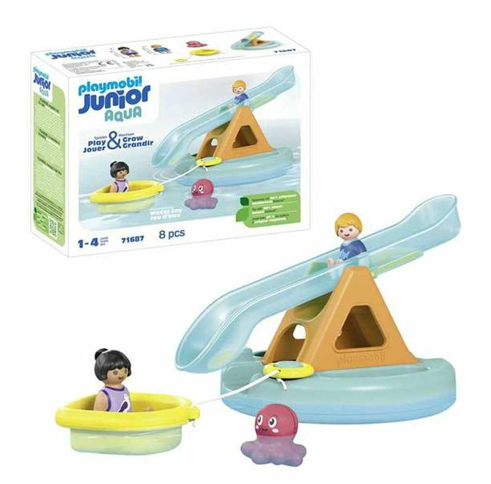 Playmobil Rinkinys su figūrėlėmis Junior Aqua 71 687 Plaukiojanti sala su čiuožykla