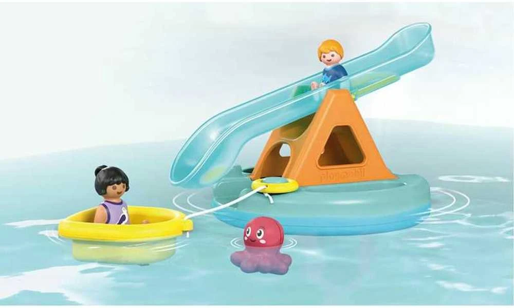 Playmobil Rinkinys su figūrėlėmis Junior Aqua 71 687 Plaukiojanti sala su čiuožykla
