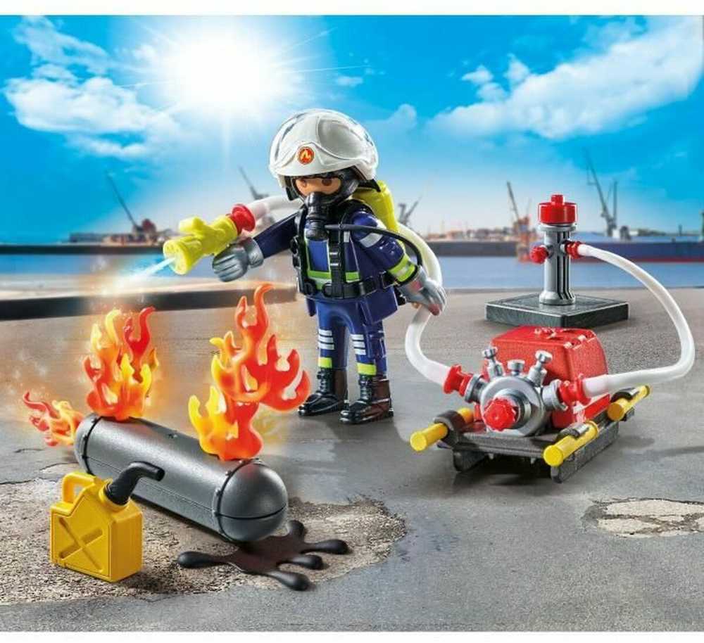 „Playmobil Action Heroes“ 71826 Ugniagesys su vandens pompa