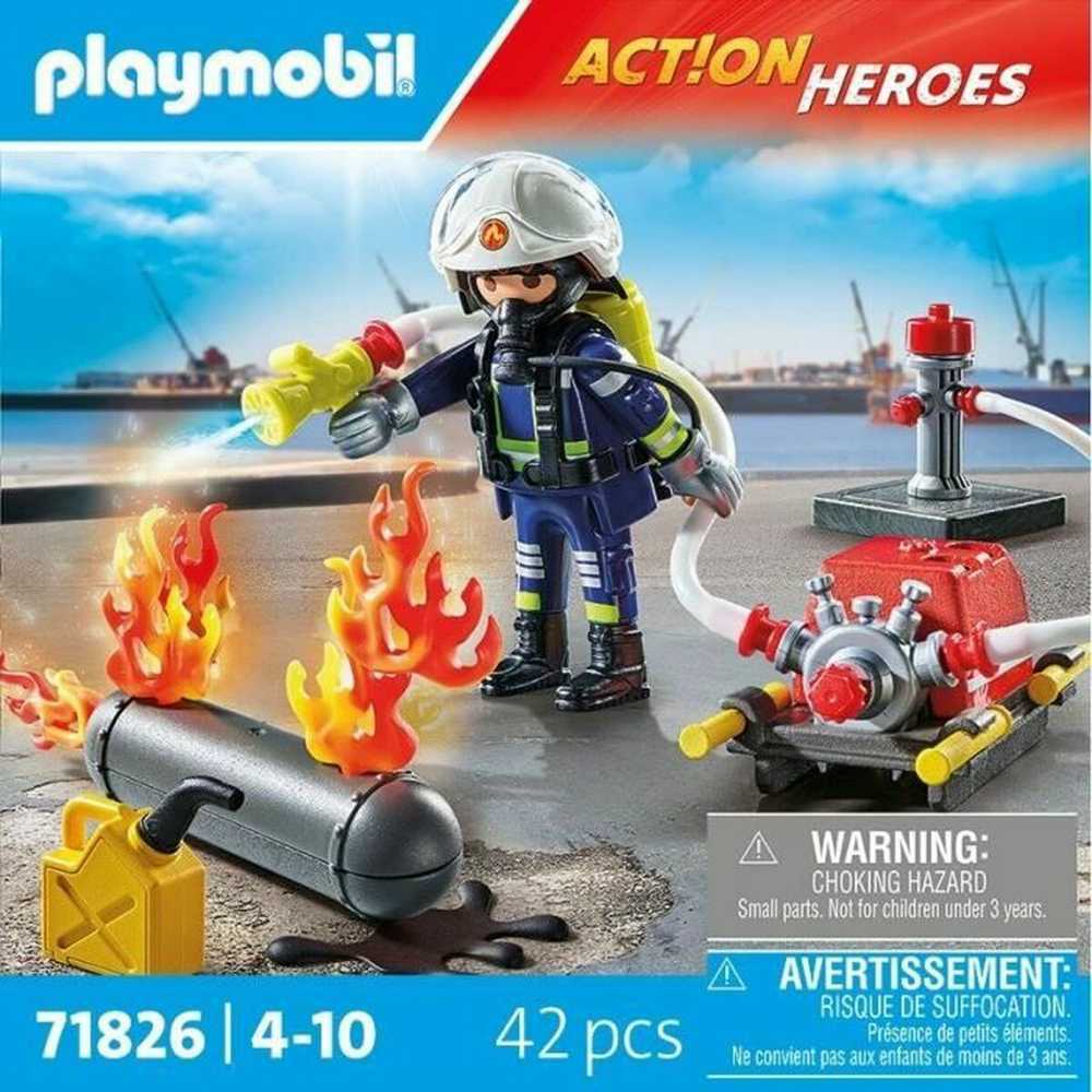 „Playmobil Action Heroes“ 71826 Ugniagesys su vandens pompa