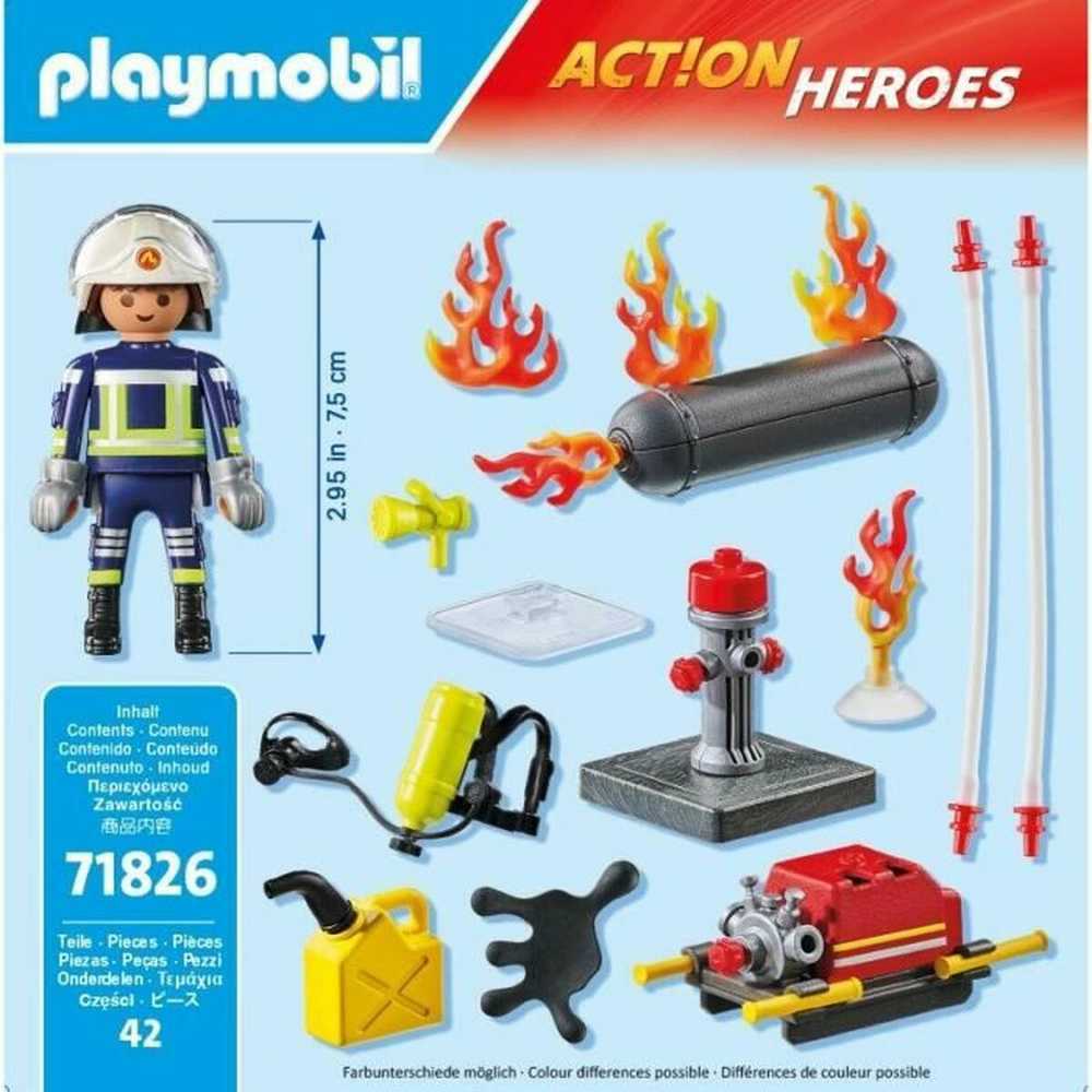 „Playmobil Action Heroes“ 71826 Ugniagesys su vandens pompa
