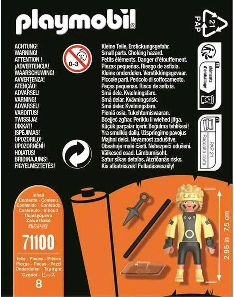Veiklos rodikliai Playmobil 71100 Naruto, 8 d.