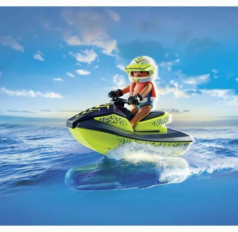 PLAYMOBIL ACTION HEROES Ugniagesių laivas su vandens motociklu 71464