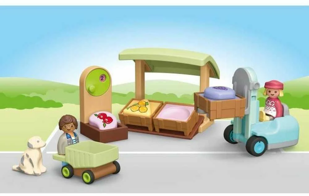 Playmobil – Junior: Organic Market Stall & Forklift (71691)