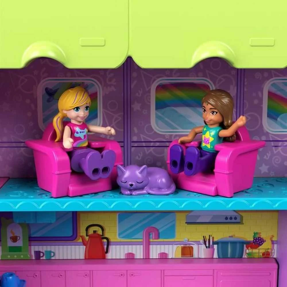 Mattel POLLY POCKET katinėlio lėktuvo žaidimų rinkinys (HWP19)