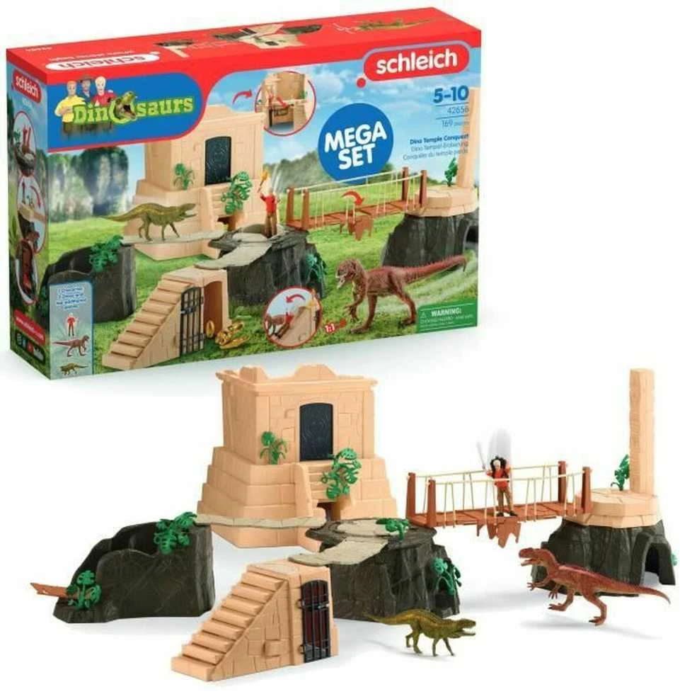 SCHLEICH DINOSAURS Dinozaurų šventyklos užkariavimo mega rinkinys
