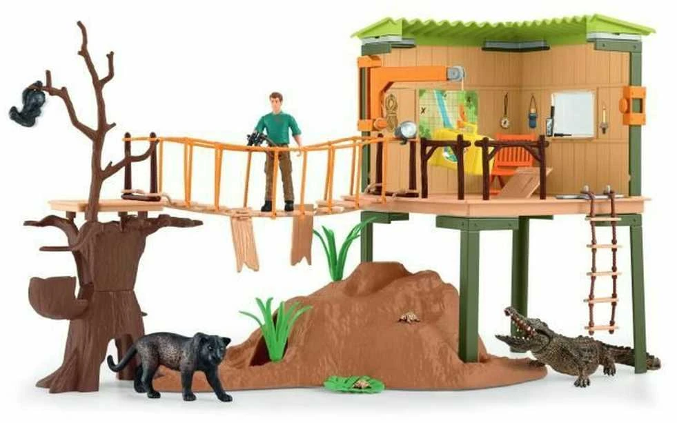 Schleich Figūrėlių rinkinys nuotykių ieškotojų stotis Wild Life