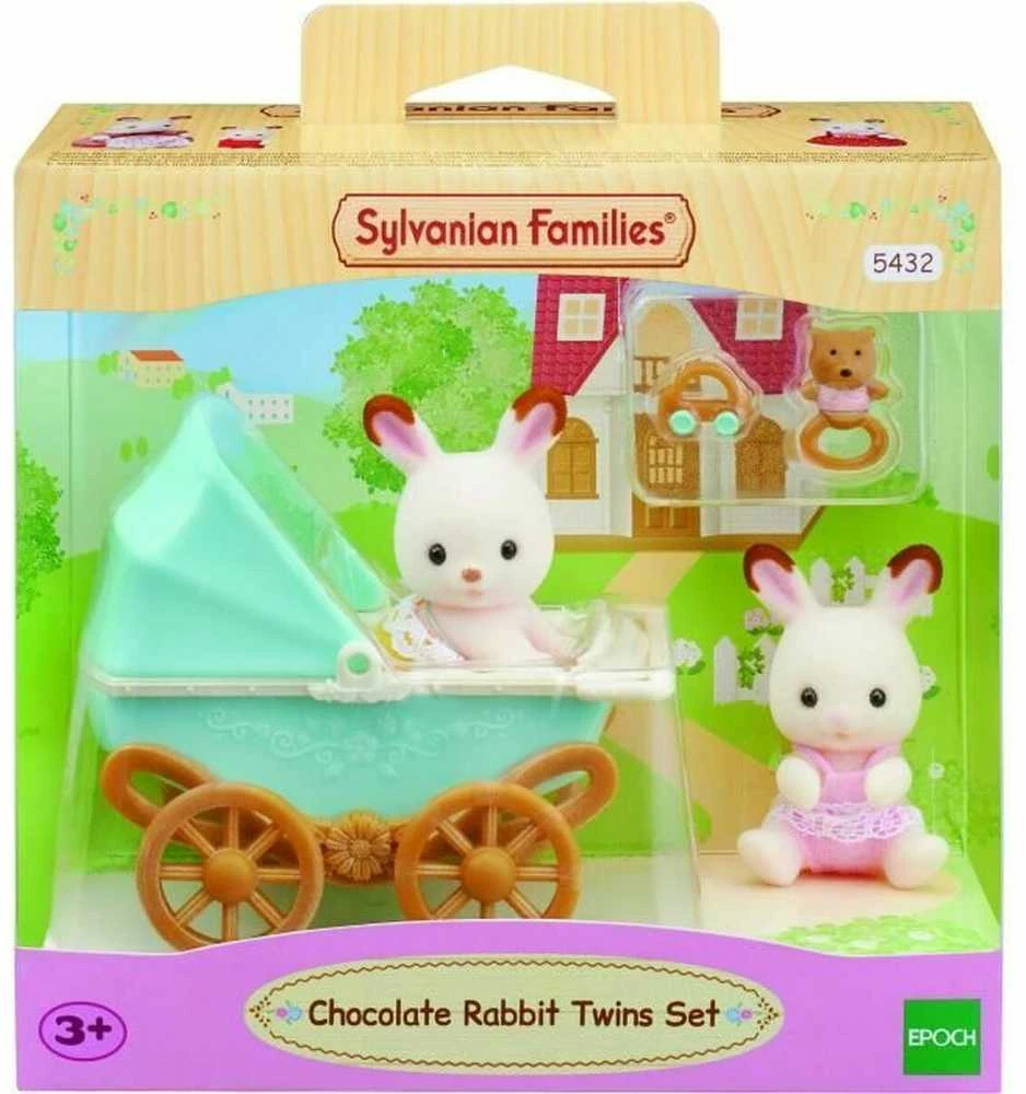 Sylvanian Families Triušiukai dvynukai vežimėlyje