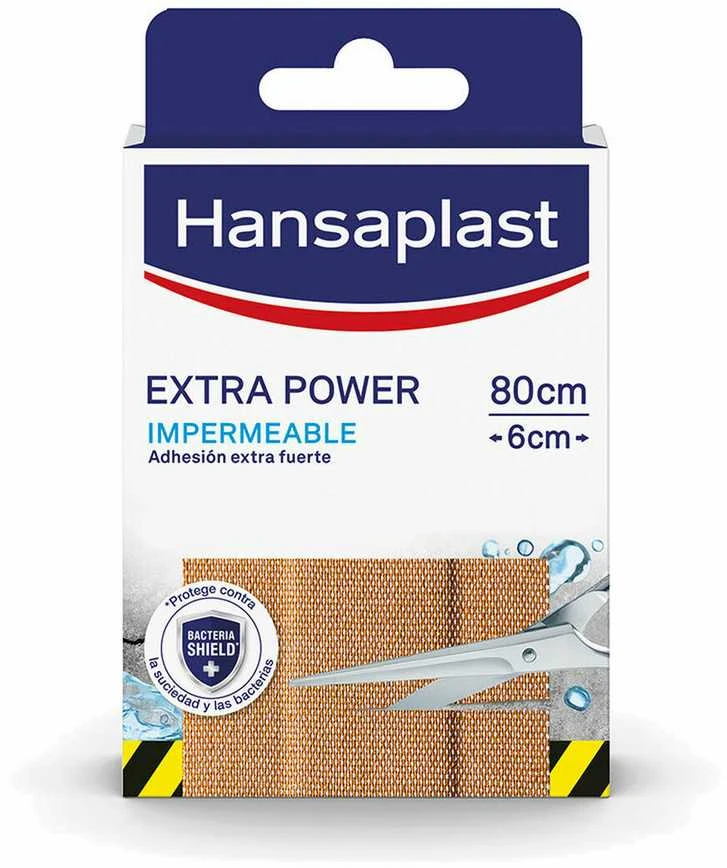 "Hansaplast Extra Strong" 80x6cm 8 vienetai
