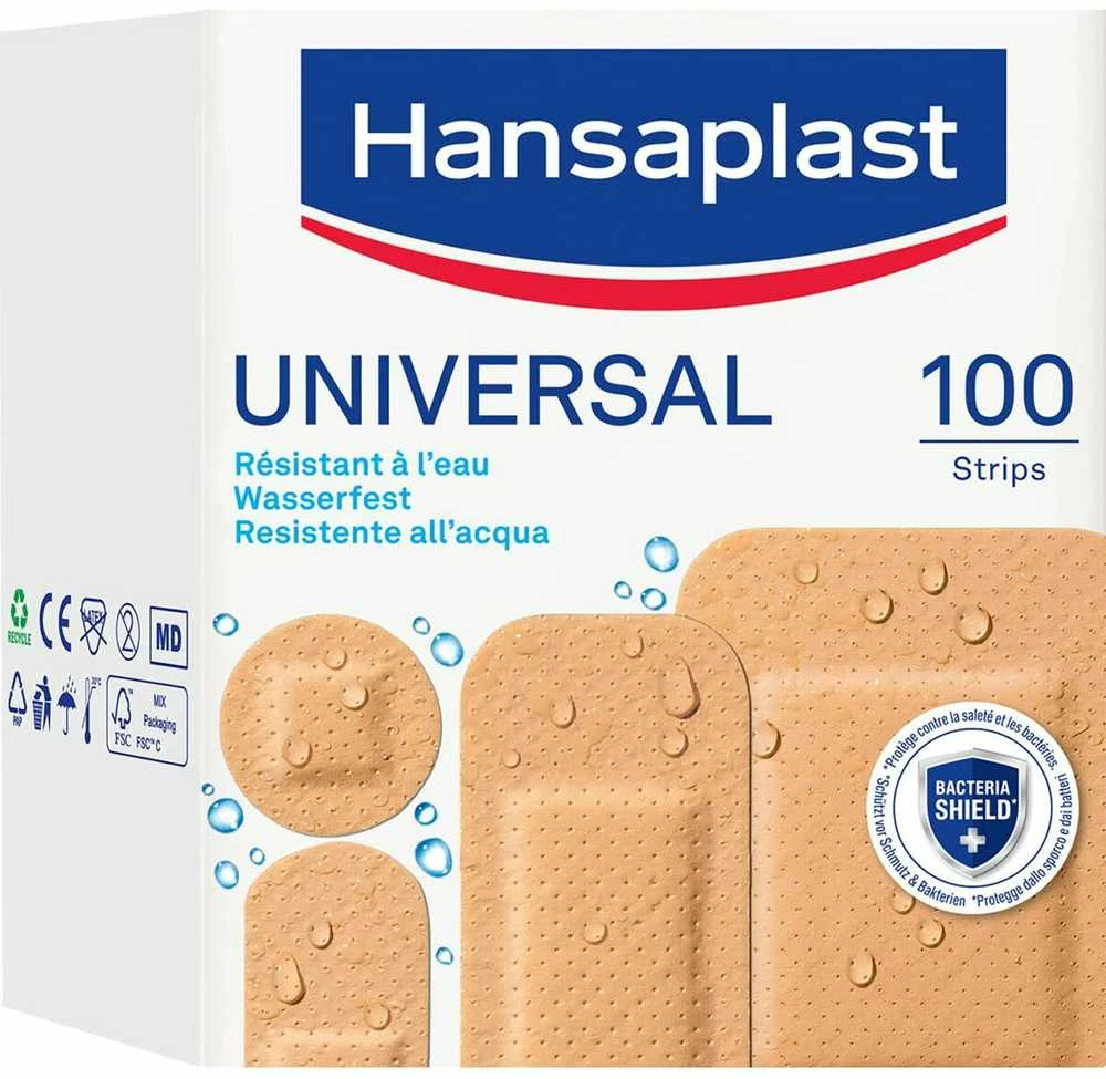"Hansaplast Universal" 100 vienetų