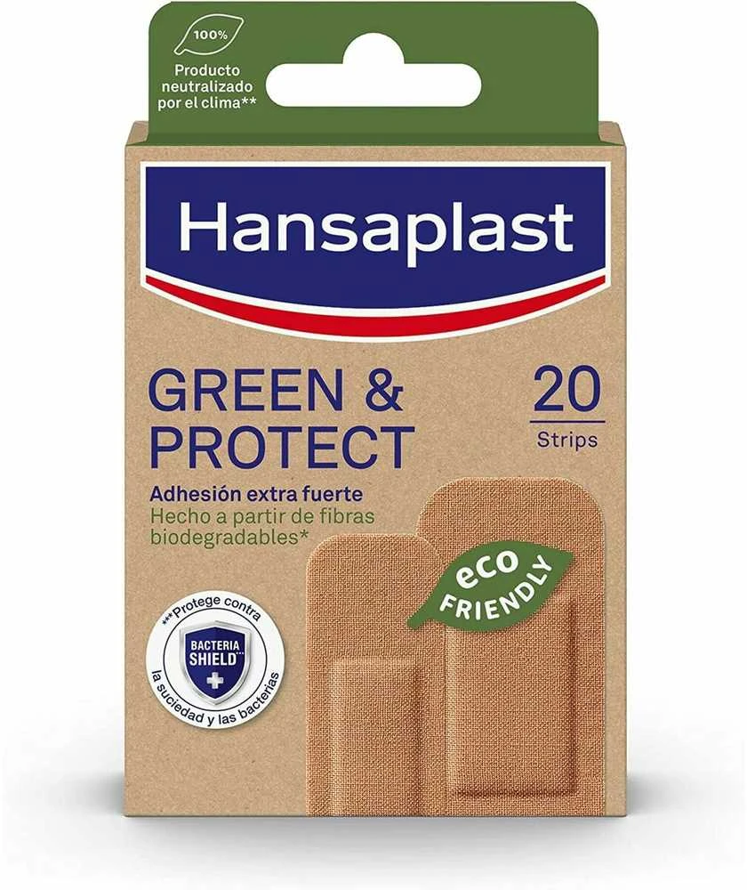 "Hansaplast Žalias - Protect" 20 tvarsčių
