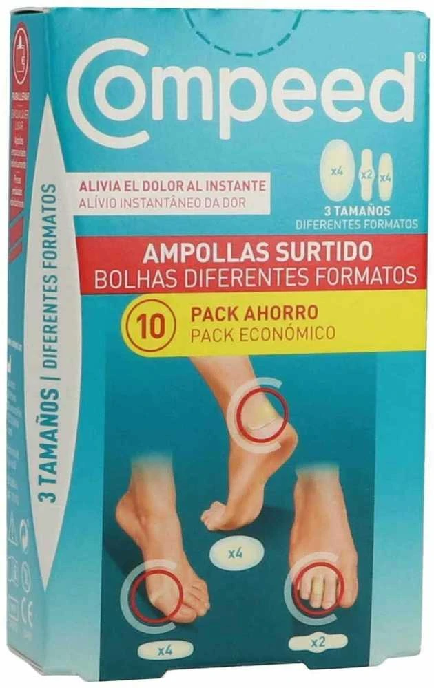 "Compeed" blizgintuvai Mišri pakuotė 10 vienetų