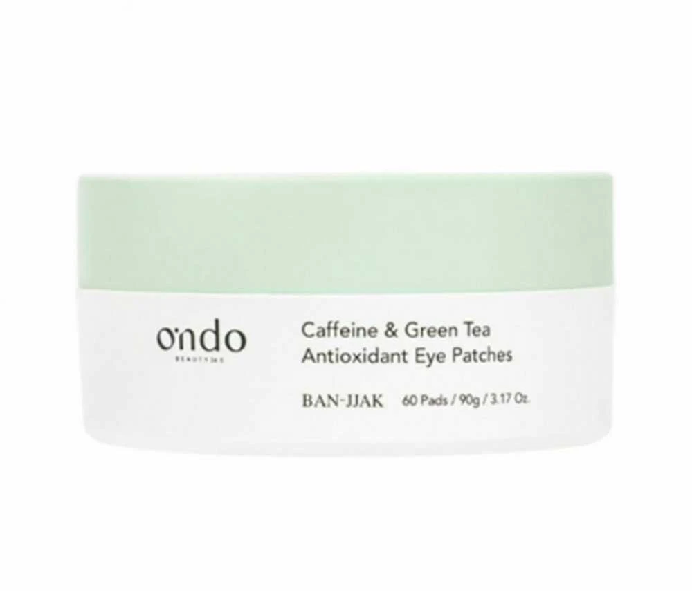 Ondo Beauty 36.5 BAN-JJAK Caffeine & Žalias Tea Antioxidant Eye Patches hidrogelinės paakių kaukės su kofeinu ir žaliąja arbata, 90 g