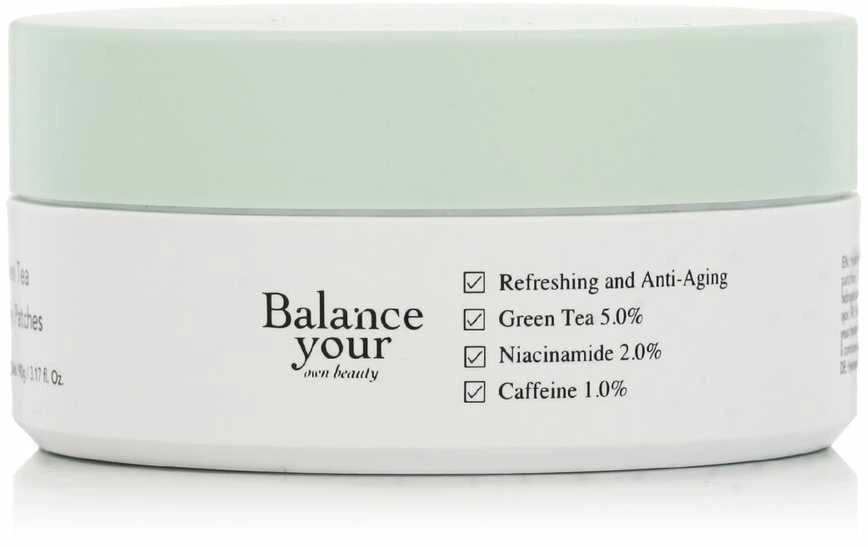 Ondo Beauty 36.5 BAN-JJAK Caffeine & Žalias Tea Antioxidant Eye Patches hidrogelinės paakių kaukės su kofeinu ir žaliąja arbata, 90 g