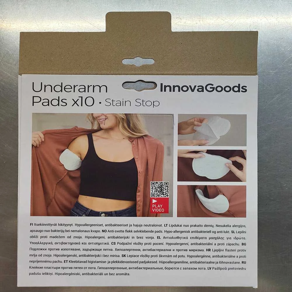 Pleistras sulaikantis prakaitą pažastims Stain Stop InnovaGoods