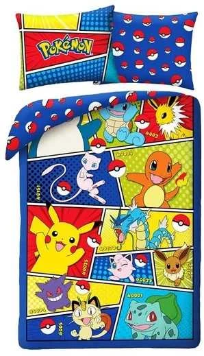 Pokemonų patalynė 140×200 cm, 70×90 cm