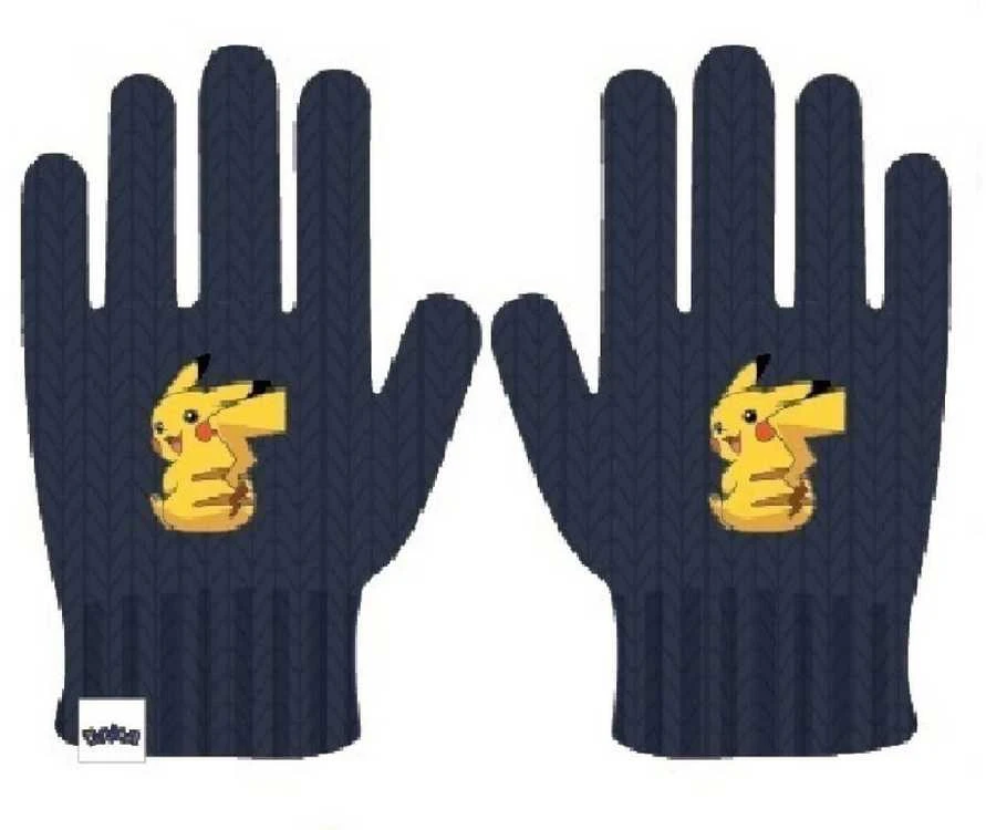 Pokemon vaikų pirštinės, tamsiai mėlynos