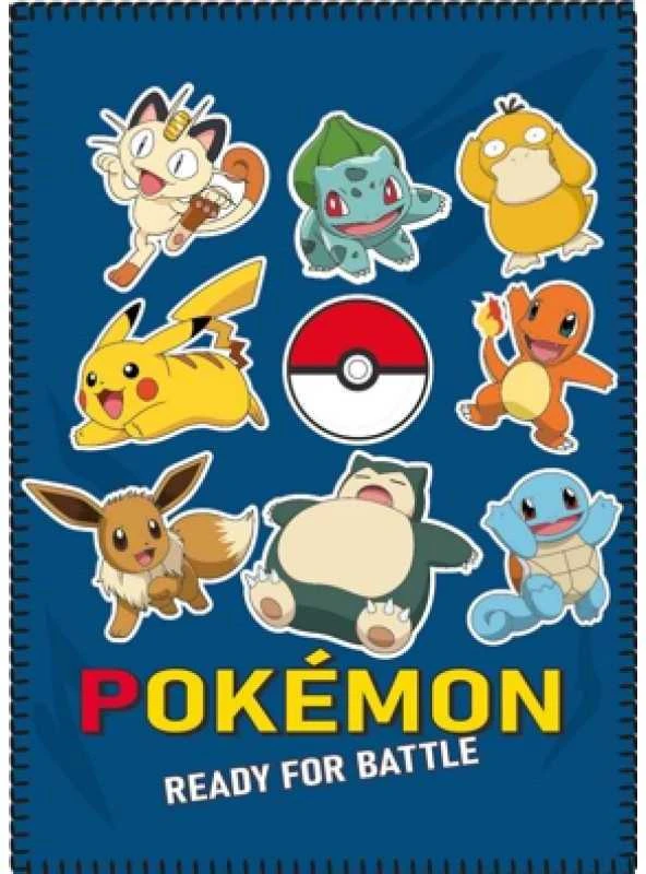Nintendo Koc polarowy 100x140 Pokemon mėlyna Faro