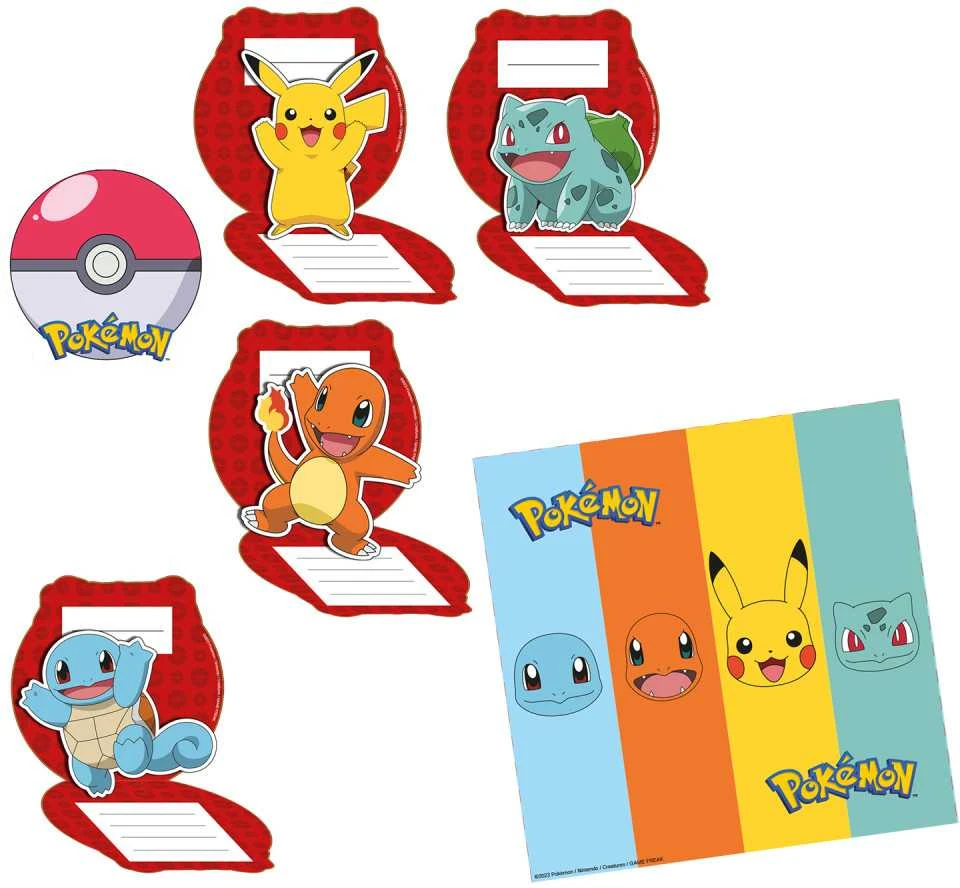 „Riethmuller Europe“ Pokemon kvietimai, 8 vnt.