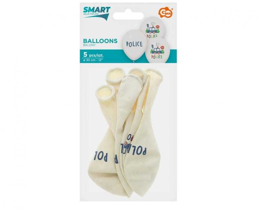 GoDan Balloons Policija - Policija 30cm 5vnt
