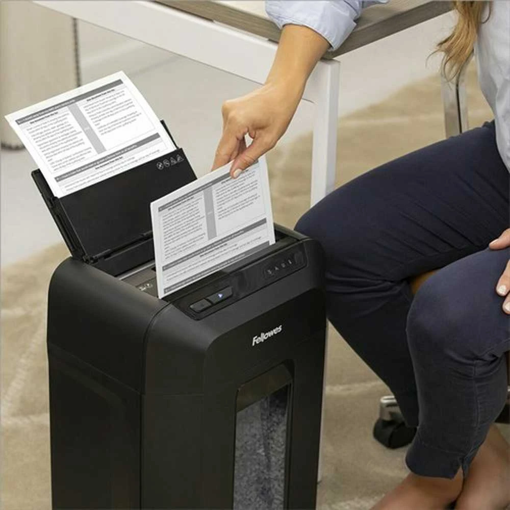 Fellowes Mini-Cut | AutoMAX 90M | Juodas | 17 L | Popieriaus smulkinimas | Kreditinių kortelių smulkinimas