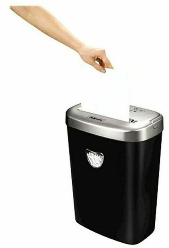 Fellowes Powershred | 53C | Juodas | 23 L | Kompaktinių diskų smulkinimas | Kreditinių kortelių smulkinimas | Popieriaus apdorojimo standartas / išvestis 10 lapų per eigą | Skersinio pjovimo smulkintuvas
