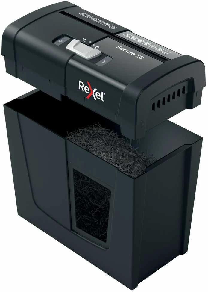 Dokumentų naikiklis Rexel Secure X6 Cross Cut Paper Shredder P4, 6 lapai, 10 L.
